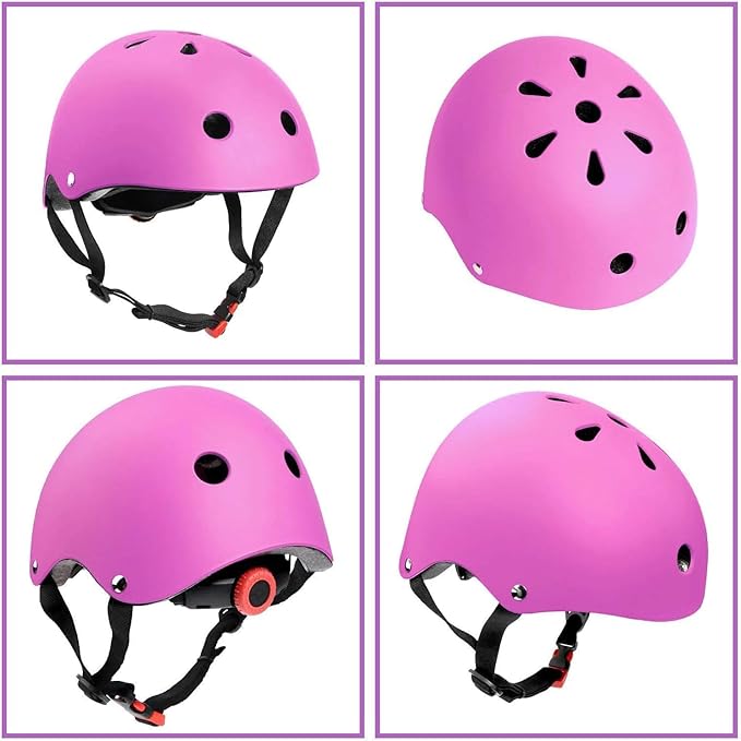 Adjustable Helmet for Ages 3-16 Kids Toddler Boys Girls Youth,Protective Gear with Elbow Knee Wrist Pads for Multi-Sports Skateboarding Bike Riding Scooter Inline skatings Longboard Roller Skate