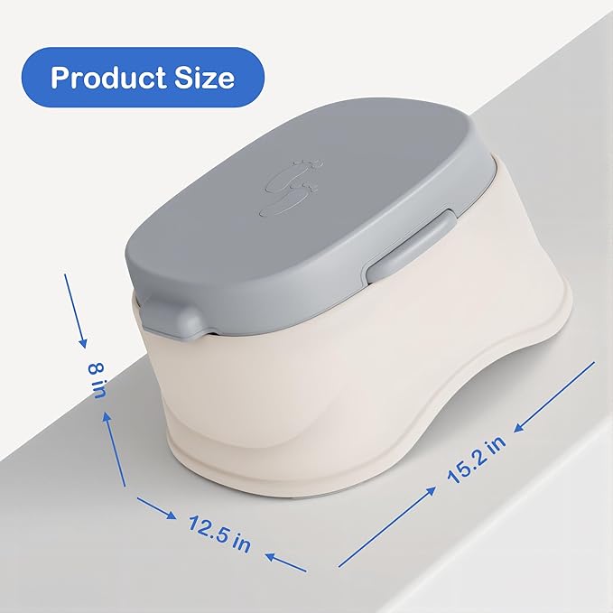 3-in-1 Potty Training Toilet, Potty Training Seat with Steps Ladder, Detachable Toilet for Toddlers - Perfect for Boys and Girls