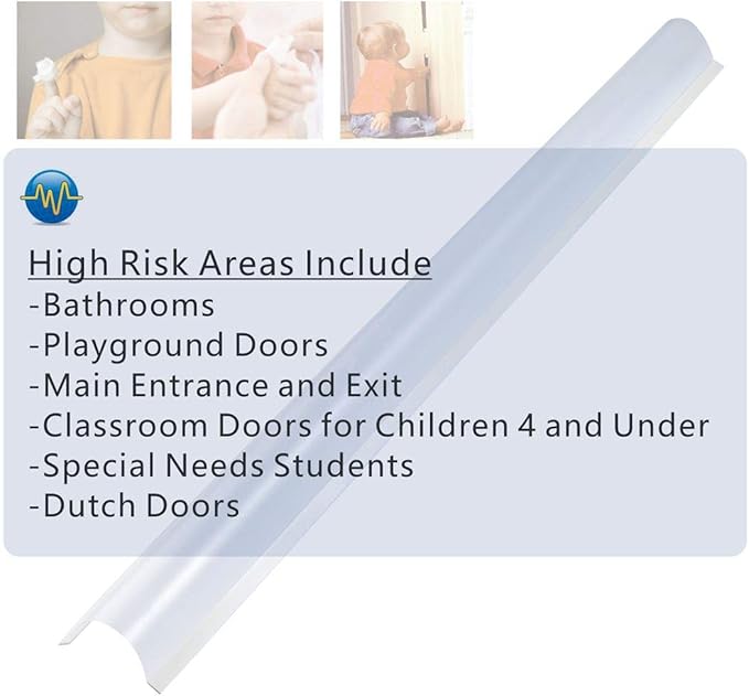 2 PCS AILUOQI Door Jam Shield Finger Pinch Guard for Baby Proofing, Kids, Hinge Cover Pinch Guard for 90 & 180 Degree Doors Frame & Baby Gate. 47.2" H, 6.7" W. 2 Pieces Set