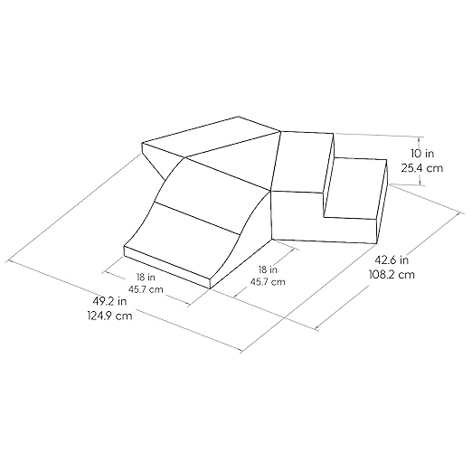 FDP SoftScape Toddler Playtime Junction 360 Climber, Indoor Active Play Structure for Toddlers and Kids; Safe Soft Foam for Crawling, Climbing and Sliding (4-Piece) - Contemporary, 13799-CT