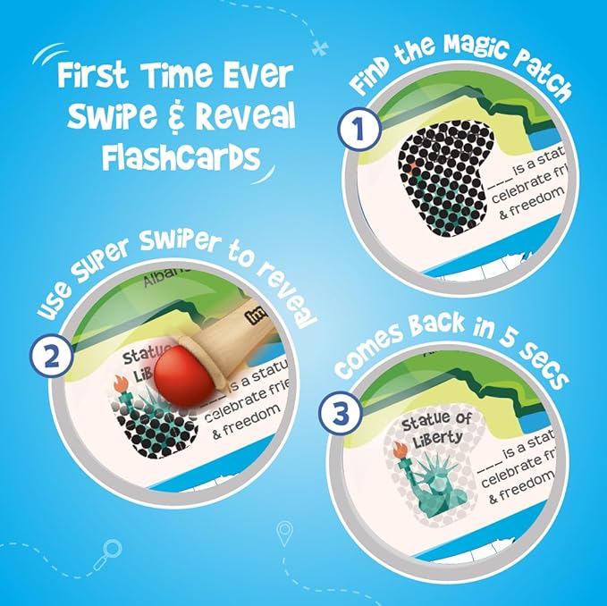 Imagimake Mapology United States Flash Card Puzzle with Flags, Country- Capitals | Educational Toys for Kids Ages 5-8 | Learn Geography Puzzles for kids Ages 8-10 | Christmas Gift for Boys & Girls