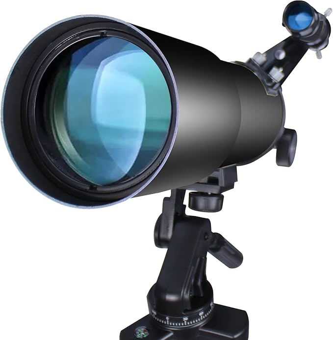 Telescopes for Adults Astronomy, 80mm Aperture 600mm Refractor Telescope for Kids & Beginners, Compact and Portable Travel Telescopio with Backpack