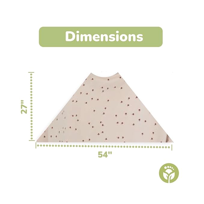 WeeSprout Nursing Cover for Breastfeeding, Soft & Breathable Nursing Poncho, Neck Insert for Hands-Free View, Machine Washable & Dryer Safe Feeding Cover Up