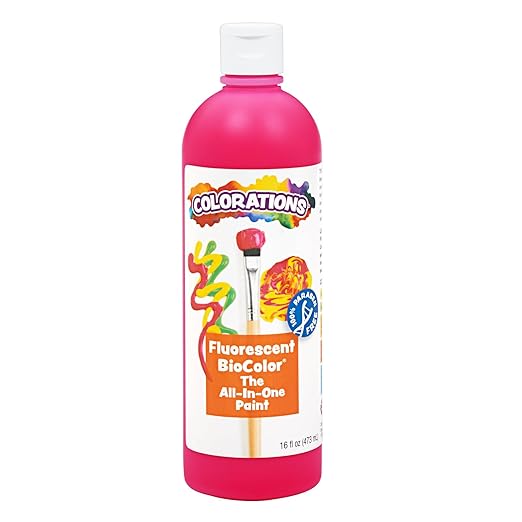 BioColor FBIOMA Paint, Fluorescent Magenta - 16 oz.