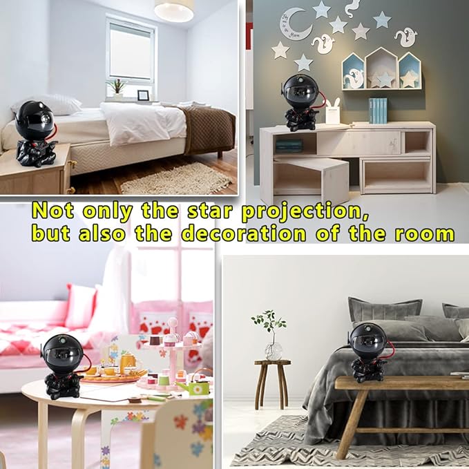 Galaxy Projector, Astronaut Star Projector, Kids Night Light for Bedroom, Adult Playroom,Ceiling, Room Decoration