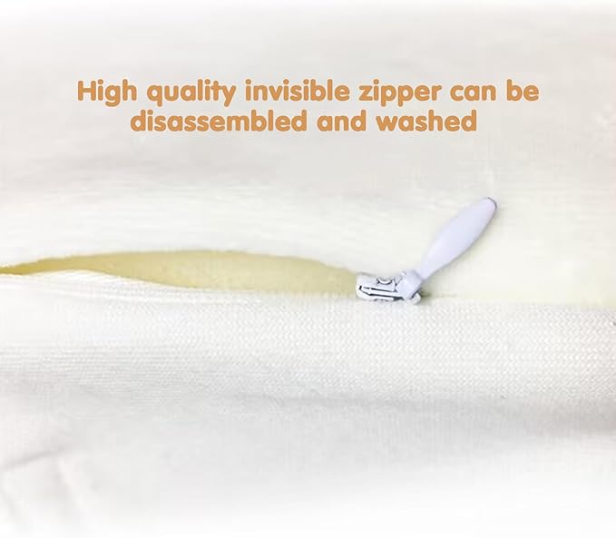 Baby Side Sleeper Weddge Adjustable Soft and Breathable Pillow,WHITE-1PC