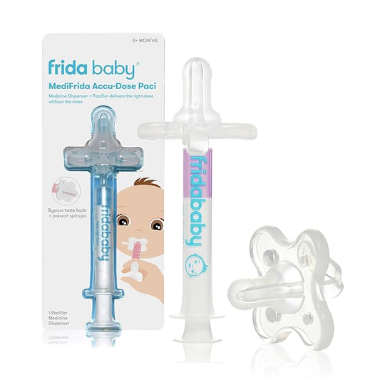 Frida Baby Medicine Pacifier Syringe, Accu-Dose Paci, Medi Frida Dispenser for Mess & Fuss Free Use, Made in USA