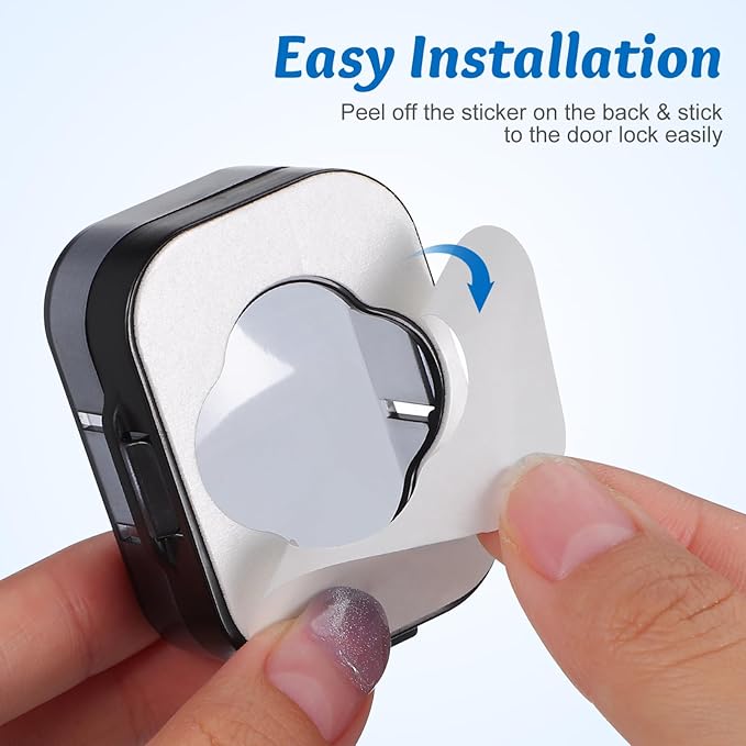 Safety Lock Protection Cover Childproof Door Knob Covers for Kids Durable Transparent ABS 2.36 x 1.57 x 0.98 Inch - Baby Proofing Solution