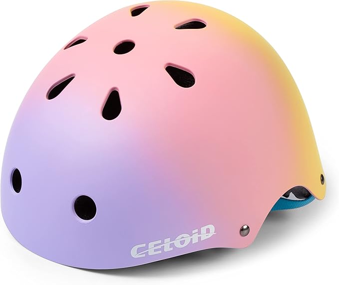 Kids Bike Helmet,Toddler Skateboard Helmets for Ages 2-3-5-8-14 Years Boys Girls，Adjustable Multi-Sport Bicycle Skateboarding Football Roller Skating Scooter Rollerblade Balance Bike Helmet