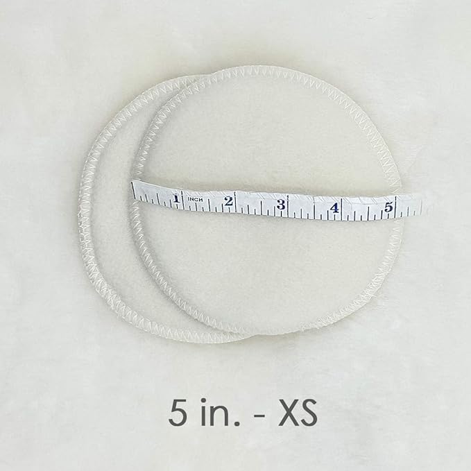 Merino Wool Nursing Pads, Style Softline, Regular Thickness, 5 in. Diameter