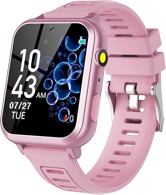 Smart Watch for Kids with 36 Games HD Touch Touchscreen Alarm Clock, Camera Music Player Pedometer Flashlight 12/24 hr Video & Audio Recording, Toys Gift for 3-12 Years Old Girls