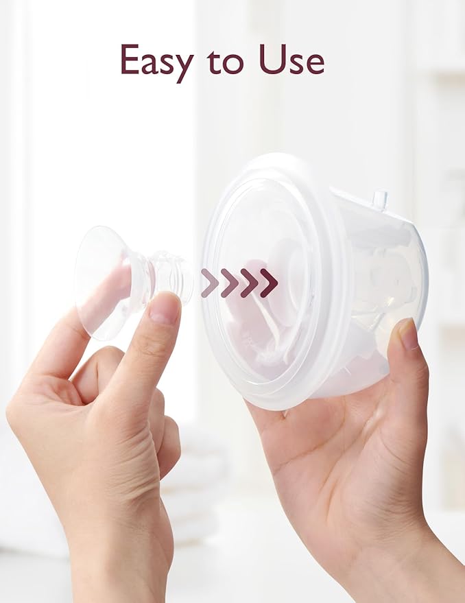 Momcozy Flange Insert 17mm Compatible with 24mm Flange/Shield of Most Pumps, Insert for Breast Pump Replacement Accessories, 4PCS 17mm