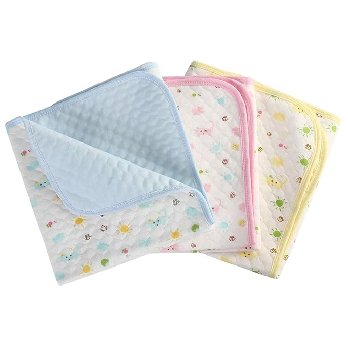 MBJERRY Waterproof Changing Pads Portable - Breathable Leak Proof Mattress Pad Protector Baby Changing Mat for Toddler, Kids Pack of 3 (XL (27.5 x 41.3 Inch))