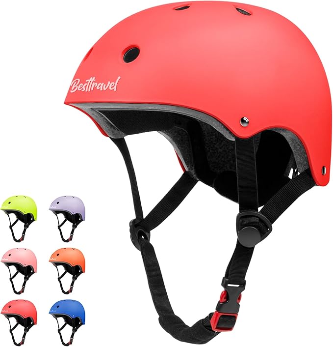 Kids Helmet, Toddler Adjustable Kids Ages 3-8 Years Old Boys Girls Multi-Sports Safety