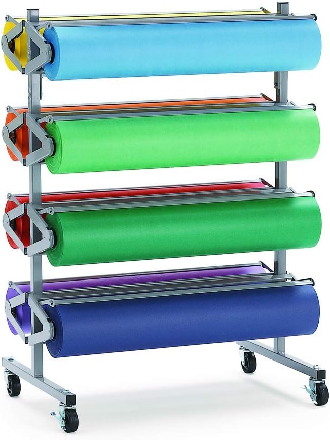 Colorations Arts and Crafts Paper Roll - 36" x 1000', Pink, Dual Surface, Markers, Finger Paints, Painting, Watercolors, Acrylic Paints, Wall Art, Bulletin Board Paper, Kids Crafts (Item # DSPK)