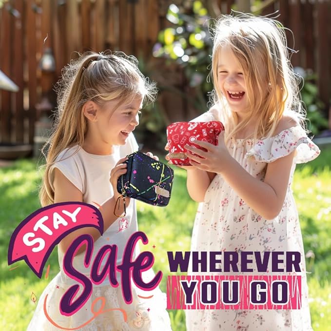 EVERLIT Mini Rescue Pack | 105 Medical Essentials Organized in Portable Storage Bag | Pocket Size Kids First Aid Kit with D Ring | Small Family-Friendly Travel Medical Kit (Christmas)