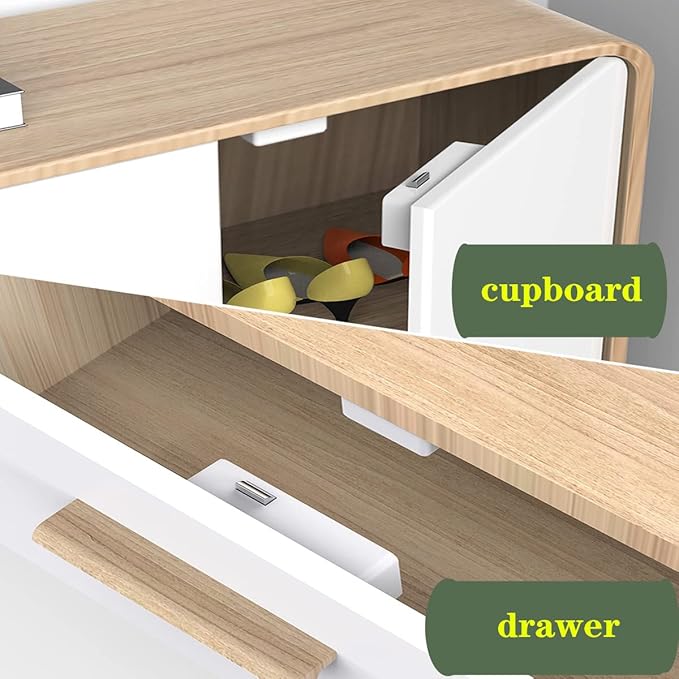 Electronic Cabinet Lock, Hidden DIY RFID Lock ， RFID Card/Tag Card/Induction Swipe Card to Unlock,for Wooden Cabinet Drawer Locker Cupboard