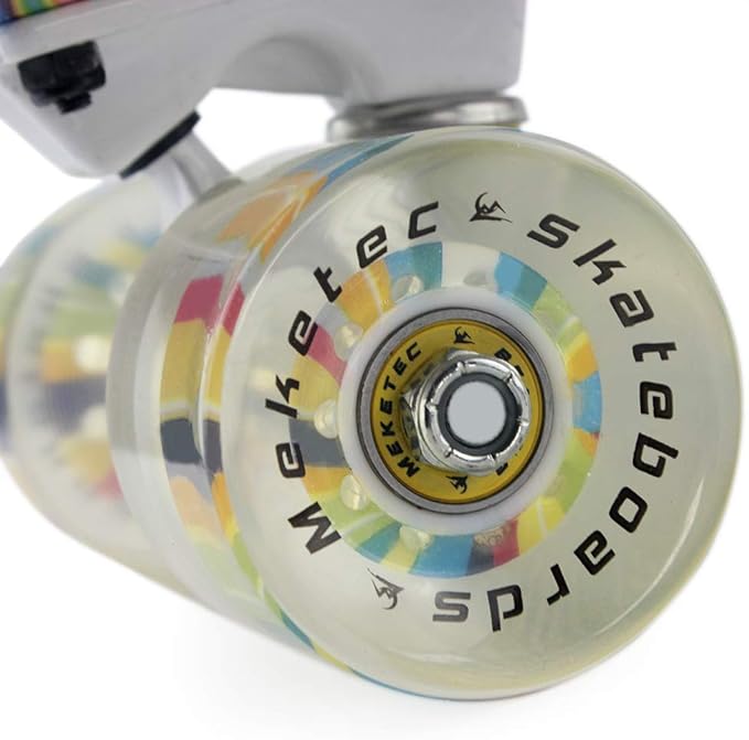 Skateboards Complete 22 Inch Mini Cruiser Retro Skateboard for Kids Boys Youths Beginners