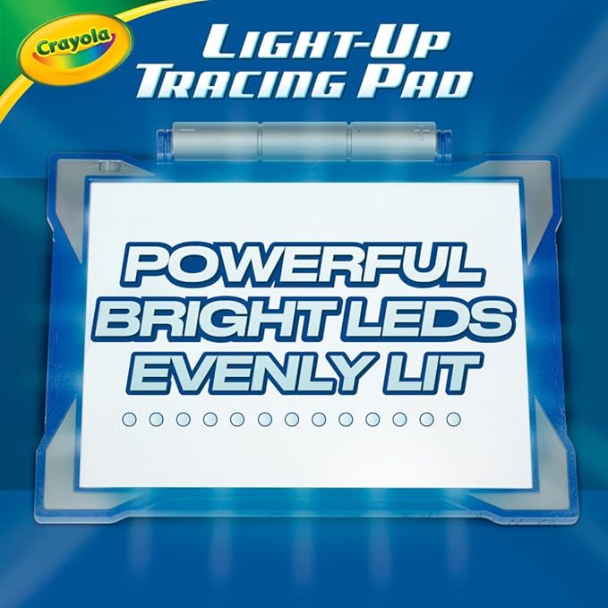 Crayola Light Up Tracing Pad - Blue, Drawing & Tracing Projector for Kids, Sketching Light Box Table, Toys for Kids, Gift for Girls & Boys, Ages 6+