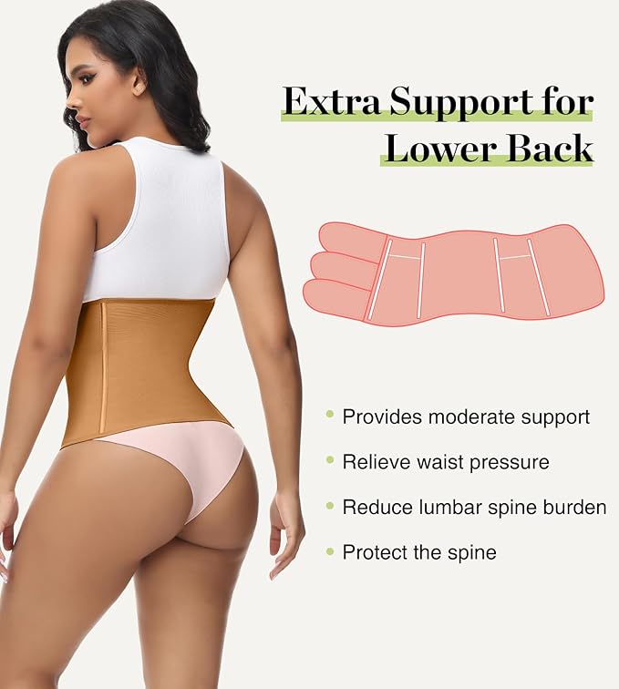 SHAPSHE Waist Trainer for Women Postpartum Recovery Wrap Waist Cincher Corset Shapewear Belly Band