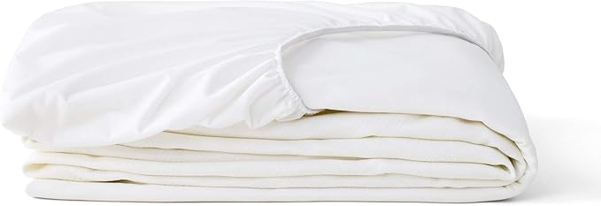 Tuft & Needle King Mattress Protector - Waterproof, Liquid-Proof, Sleeps Quiet, Fitted Sheet Style, Soft and Comfortable White