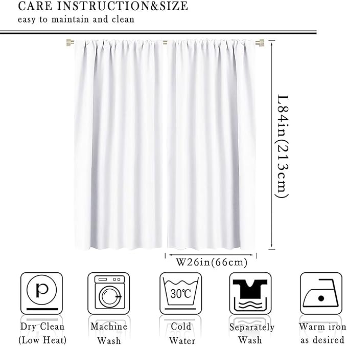 Kids Dinosaur Curtains for Boys Girls Bedroom Decor Cartoon Dino Colorful Cute Funny Animal Wildlife Printed Blackout Rod Pocket Window Drapes for Baby Nursery Playroom W26xL84in 2 Panels