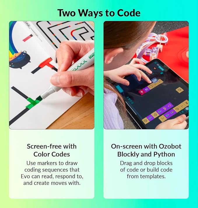 Evo Classroom Kit (18 Bots): Interactive Coding Robot, Kids Ages 5+, Includes 18 Evo Robots, Color Code Markers, Charging Cradle, Bot Stickers, Access to 700+ STEAM Lessons, Educators & Parents