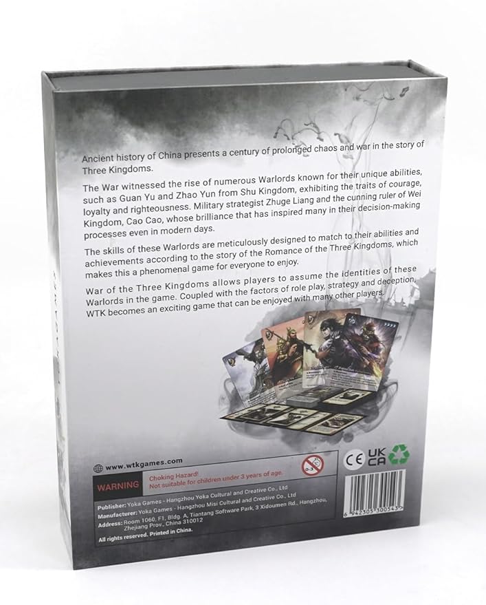 War of The Three Kingdoms sanguosha - Standard Edition Strategy Games Card Board Games for Adults Warlord Game, Chinese History, 2 to10 Players (Standard Edition)