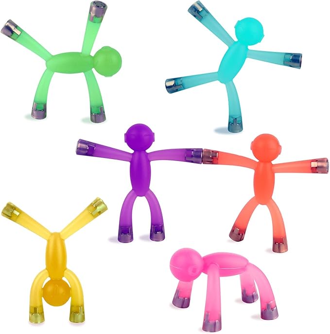 6pcs Magnetic Toys,Magnet Men for Kids,Magnetic People Figures for Kids,Magnetic People for Refrigerator,Fridge Magnets for Adults Kids Gifts, Magnetic Men for Teens Gifts,Kids Sensory Toys