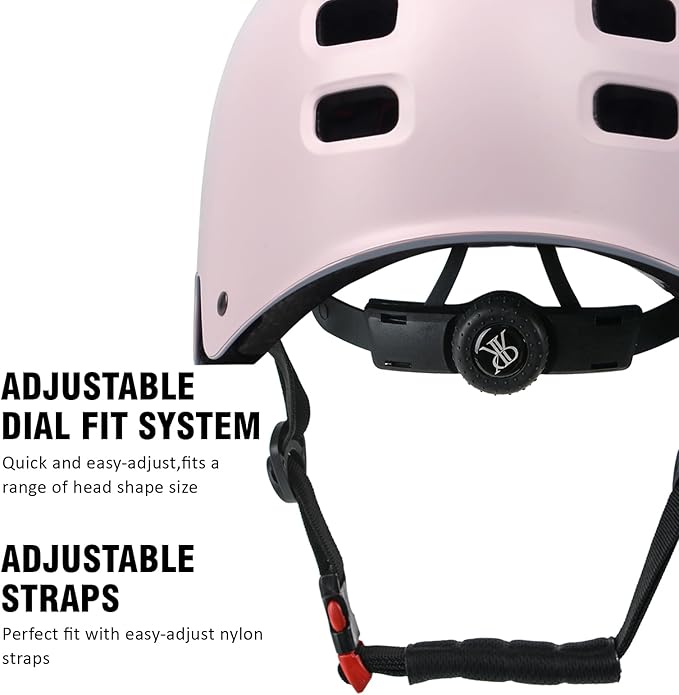 Youth Kids Bike Helmet, Skateboard Bicycle Helmet for Age 5-8-10-12-14 Teen Boys Girls Adjustable and Multi-Sport for Scooter Roller/Inline Skate