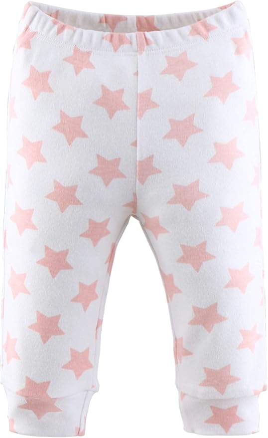 The Peanutshell 5 Pack Baby Girl Pants Set - 100% Cotton Toddler Pants for 0-24 Months Clothes for Toddlers & Babies - Flower
