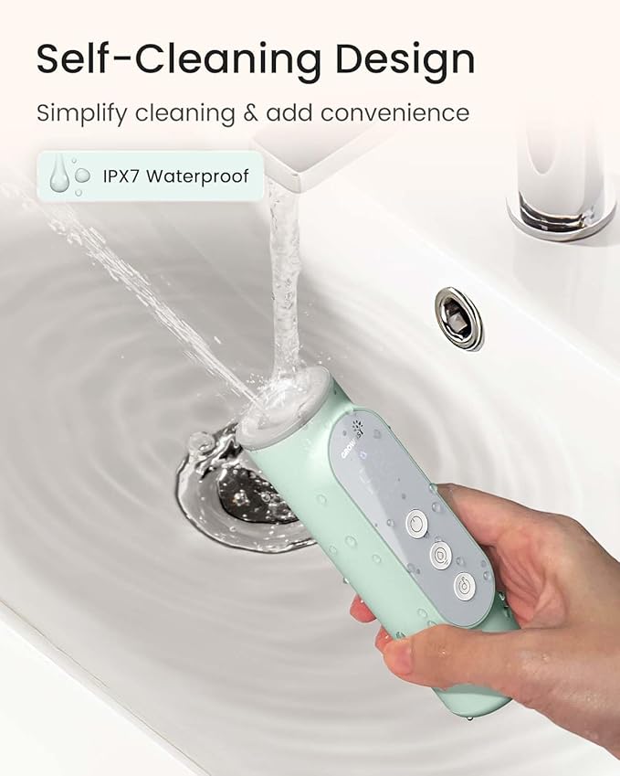 GROWNSY Nasal Aspirator for Baby, Upgraded 5 Suction Levels Baby Nose Sucker, IPX7 Waterproof Electric Nose Suction for Baby, Booger Sucker for Toddlers with Music & Light Functions (Green)