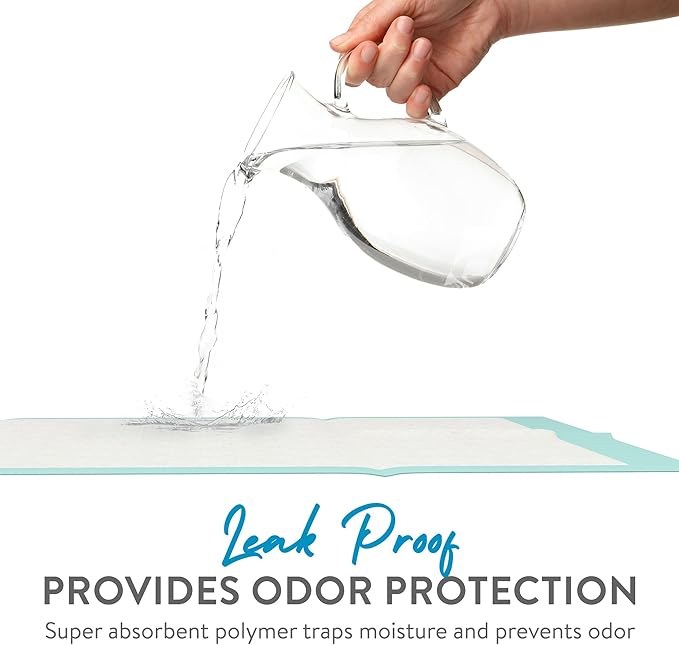 Inspire Extra Large Super Absorbent Disposable Bed Pads for Incontinence (36" X 36" Pack of 50) Ultra Thick and Absorbent Underpads Chux Adults, Puppies, Dogs Kids Furniture Protection