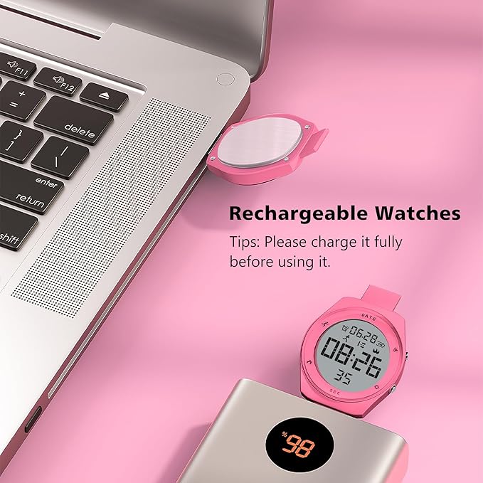Kids Watches for Girls Boys Digital Sport Watch with Step Counter Pedometer Vibration Alarm Clock, No App Waterproof Fitness Tracker Kids Watch Boys Girls Teens Students Ages 5-16