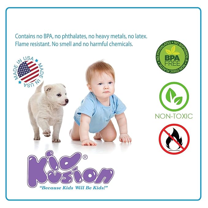 Kidkusion Baby Proof Edge Guards for Safety | Made in The USA | 6 Feet | Off White | Edge Protectors for Furniture, Tables, Fireplaces | Heavy Duty Tape Included