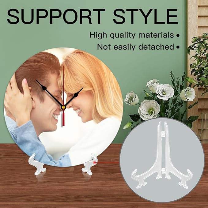 Generic Custom Clocks for Walls Personalized Picture Hanging Time Clocks Customize Gifts for Kitchen Bathroom Home Family Friends Gifts, 12inch-30cm