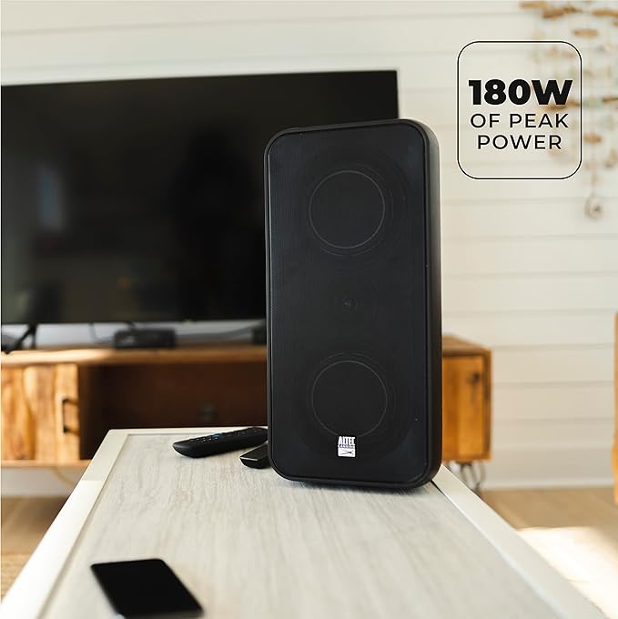 Altec Lansing Shockwave 200 Wireless Party Speaker 180W Bluetooth Speaker with a Long Lasting 12 Hour Battery, Multi LED Party Modes, Multiple bass Boost Modes, Party Sync, AM/FM Radio