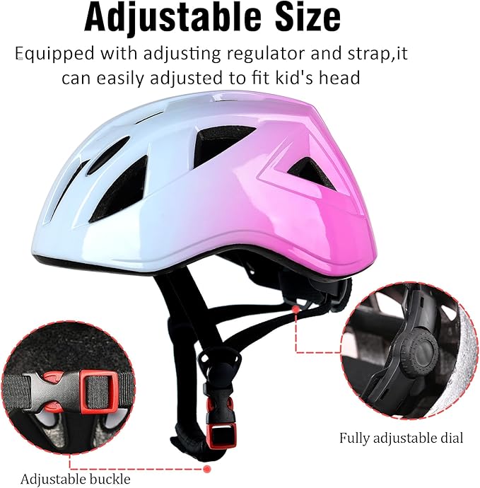 Kids Bike Helmet,2 Sizes Adjustable for Youth Child Boys & Girls Ages 3-5-8-14,Ventilation and Multi-Sport for Bicycle Scooter Skate