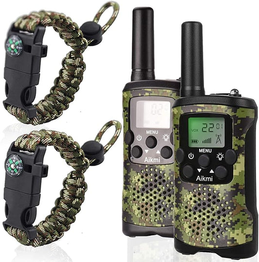 Gifts for Kids Aged 5-12 Boy Toys Kids Walkie Talkies 22 Channel 2 Way Radio 3 Miles Long Range fit Outdoor Adventure Hunt Game Camp Toys for Boys 6 7 8 9 Years Old Gifts for Boys