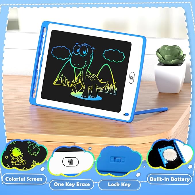 LCD Writing Tablet for Kids, 8.5 Inch Colorful Doodle Board Drawing Tablet, Educational Learning Toys Birthday Gifts for Kids Age 3 4 5 6 7 8 (16 Pack)