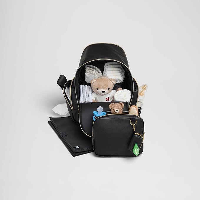 Huggies Signature Hug Pack Diaper Backpack, Dark Grey Heather, O/S