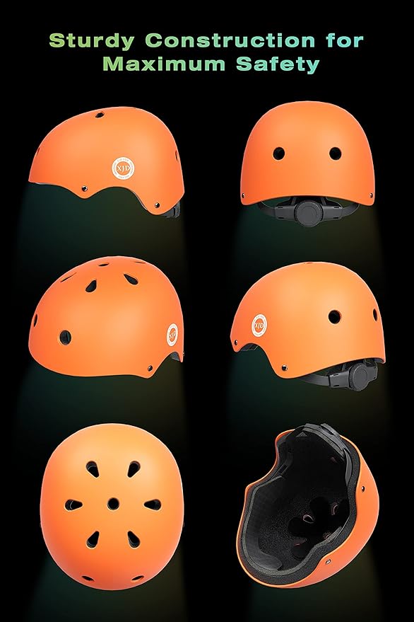 XJD Kids Bike Helmet,Multi-Sport Protective Gear Set for 3-5-8-14 Years Boys Girls with Knee and Elbow Pads Wrist Guards fit Roller Skates,Cycling,Skateboarding,Skating Scooter