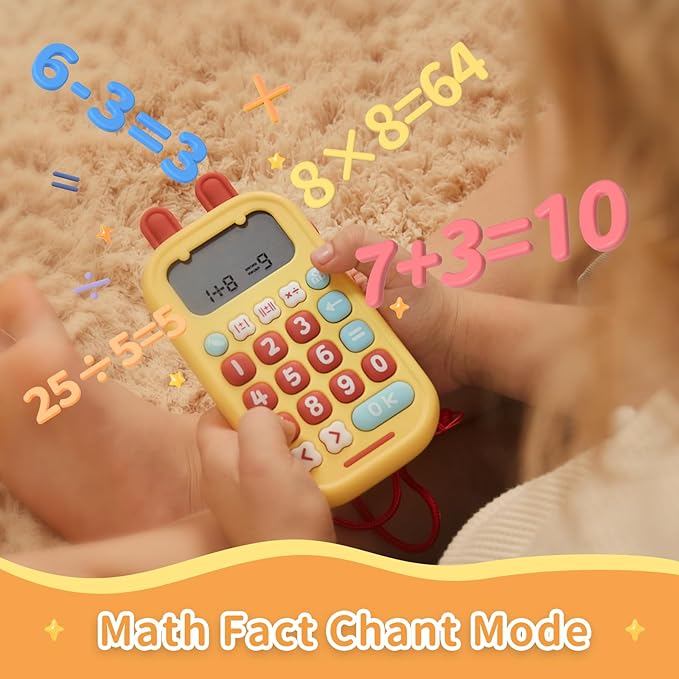 alilo Math Games for Kids Ages 5-12, Portable Math Toys for Practicing Addition, Subtraction, Multiplication and Division, Fun Educational Toy with 5 Modes, 19 Math Games, and 50K Math Questions