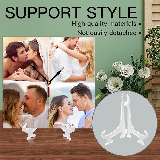 Generic Custom Wall Clock Personalized Wall Photo Customized Round Clock for Birthday Wedding Present Creative, 12inch-30cm