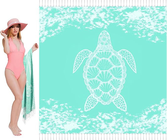 Oversized Turkish Beach Towel Blanket XXL Cotton Sandproof Towels Boho Woven Extra Large Big Sand Free Giant Throw Thick Blankets Huge Quilt XL Picnic Camping Necessities Cloud For Adult Gifts