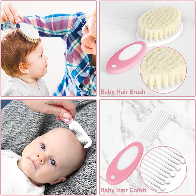 Baby Healthcare and Grooming Kit for Newborn Kids, 24PCS Upgraded Safety Baby Care Kit, Newborn Nursery Health Care Set, Baby Care Products