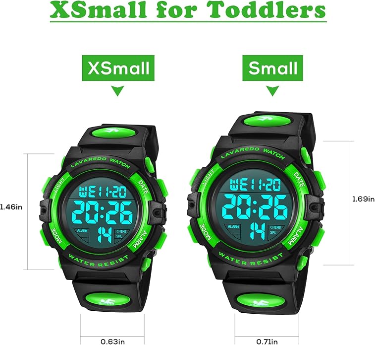 Kids Watch,Boys Watch for 3-15 Year Old Boys,Digital Sport Outdoor Multifunctional Chronograph LED 50 M Waterproof Alarm Calendar Analog Watch for Children with Silicone Band,Kids Gift
