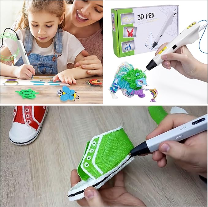 18 Colors 3D Pen Filament Refills Compatible with SCRIB3D MYNT3D PIKA3D 3D Pen for Kids Per Color 10Feet 1.75mm PLA 3D Printing Pen Filament Refills, NOT FIT 3Doodler Start Pen