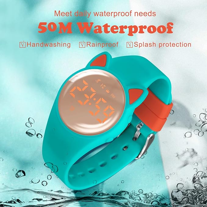 Kids Watches for Girls Boys Digital Sport Watch with Step Counter Pedometer Vibration Alarm Clock, No App Waterproof Fitness Tracker Kids Watch Boys Girls Teens Students Ages 5-16