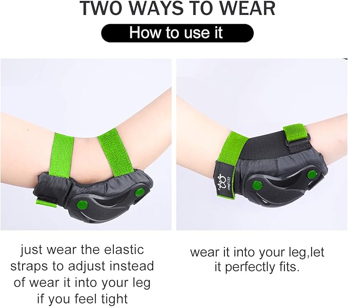 TXJ Sports Knee Pads Elbow Pads with Wrist Guards Protective Gear Set for Kids Youth Skateboard Sports Skateboarding Roller Skating Bicycling 6 in 1